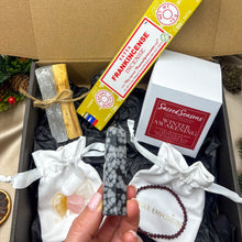 Load image into Gallery viewer, Soul Emporium Winter Awakening Box, with Snowflake Obsidian Tower Altarpiece
