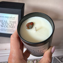 Load image into Gallery viewer, Heal the Witch Wound Ritual Candle, with Bloodstone (20cl)