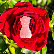 Load image into Gallery viewer, Rose Quartz Pocket Goddess Carving