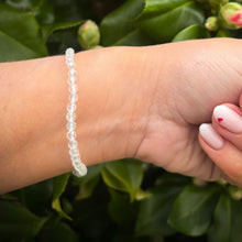 Load image into Gallery viewer, Silver Topaz Faceted Bracelet