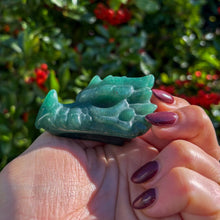 Load image into Gallery viewer, Green Aventurine Dragon Carving