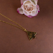 Load image into Gallery viewer, Z&M X Kirsty Gallagher The Goddess Path Necklace with Mary Magdalene Engraving (GOLD)
