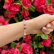 Load image into Gallery viewer, 5-Colour Quartz Amplifier Bracelet