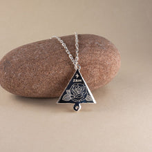 Load image into Gallery viewer, Z&M X Kirsty Gallagher The Goddess Path Necklace with Mary Magdalene Engraving (SILVER)