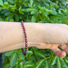 Load image into Gallery viewer, Garnet Faceted Bracelet