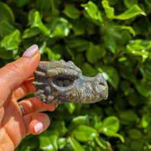 Load image into Gallery viewer, Pyrite Dragon Carving
