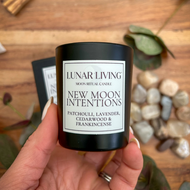 Small Lunar Living New Moon Ritual Candle