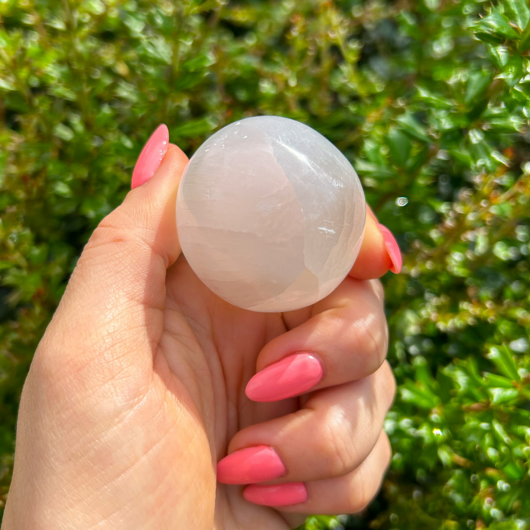 Selenite Sphere, Small