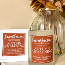 Load image into Gallery viewer, Autumn Awakening Ritual Candle, with Smoky Quartz (20cl)
