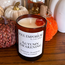 Load image into Gallery viewer, Autumn_Awakening_Candle_with_Carnelian_soulemporium
