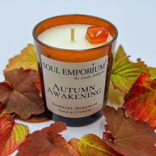 Load image into Gallery viewer, Autumn_Awakening_Candle_with_Carnelian_soulemporium
