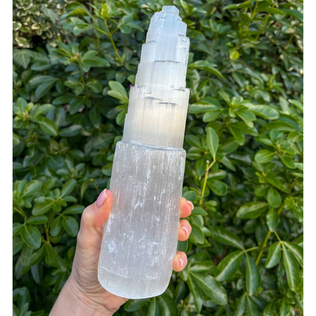 Selenite Tower, 25cm