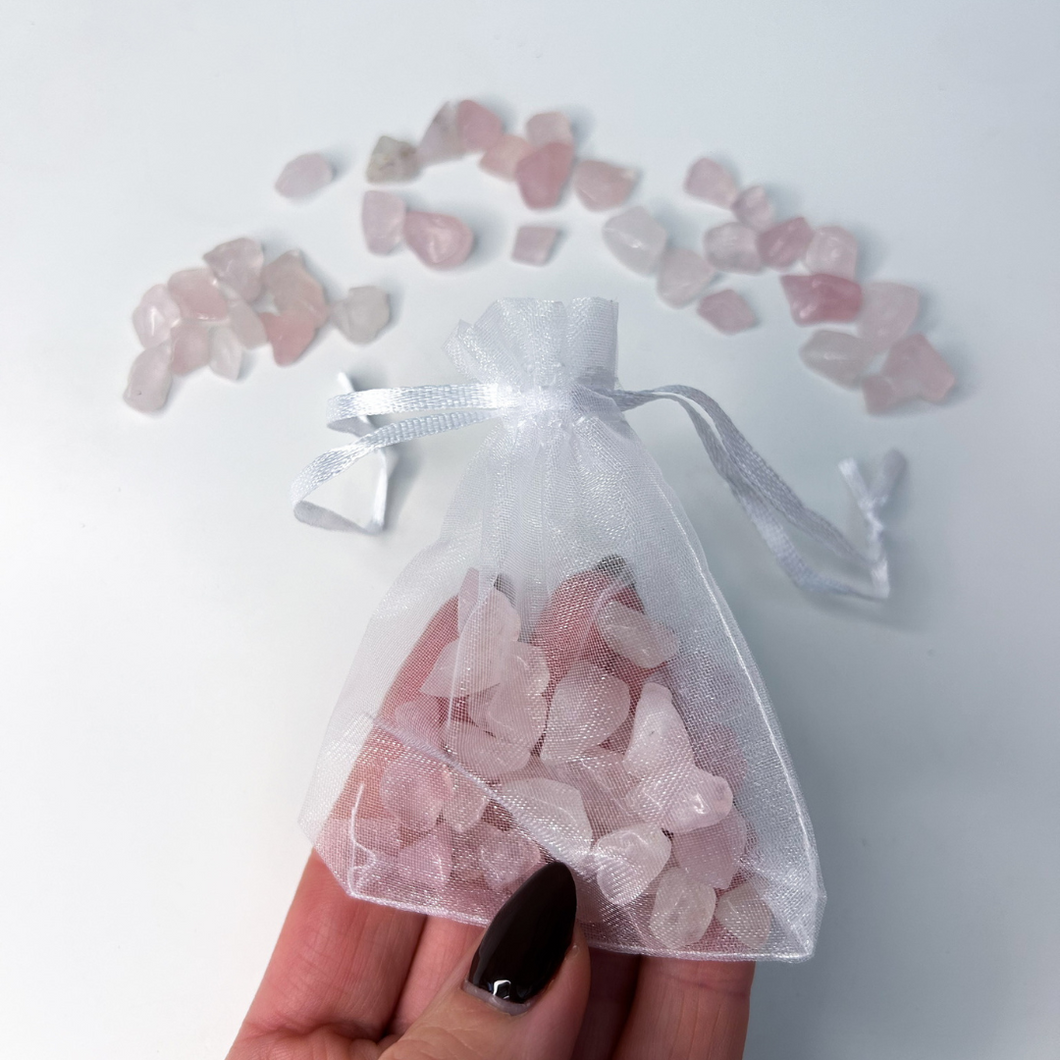 Rose Quartz Crystal Chips (25g)