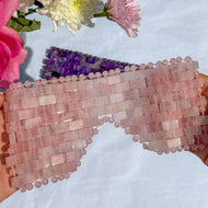 Rose Quartz Crystal Eye Mask