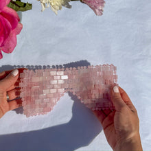 Load image into Gallery viewer, Rose Quartz Crystal Eye Mask
