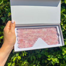 Load image into Gallery viewer, Rose Quartz Crystal Eye Mask
