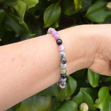 Load image into Gallery viewer, Lepidolite &amp; Pink Tourmaline Bracelet
