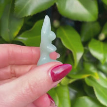 Load and play video in Gallery viewer, Green Aventurine Yoga Goddess Carving
