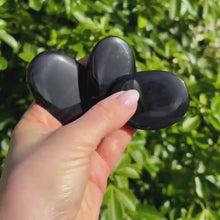 Load and play video in Gallery viewer, Ice Obsidian Scrying Mirror Palmstone
