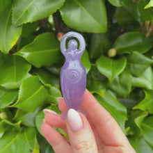 Load and play video in Gallery viewer, Fluorite Goddess Carving

