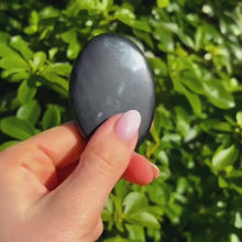 Load and play video in Gallery viewer, Ice Obsidian Scrying Mirror Palmstone
