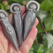 Load and play video in Gallery viewer, Spiral Goddess - Silver Sheen Obsidian
