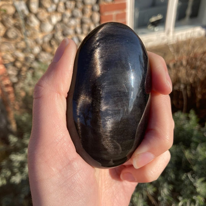 Obsidian_Silver_Sheen_PalmStone_soulemporium