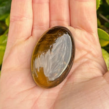 Load image into Gallery viewer, Tiger&#39;s Eye Palm Stone, Small LAST FEW
