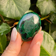 Load image into Gallery viewer, Malachite_Palm_Stone_soulemporium
