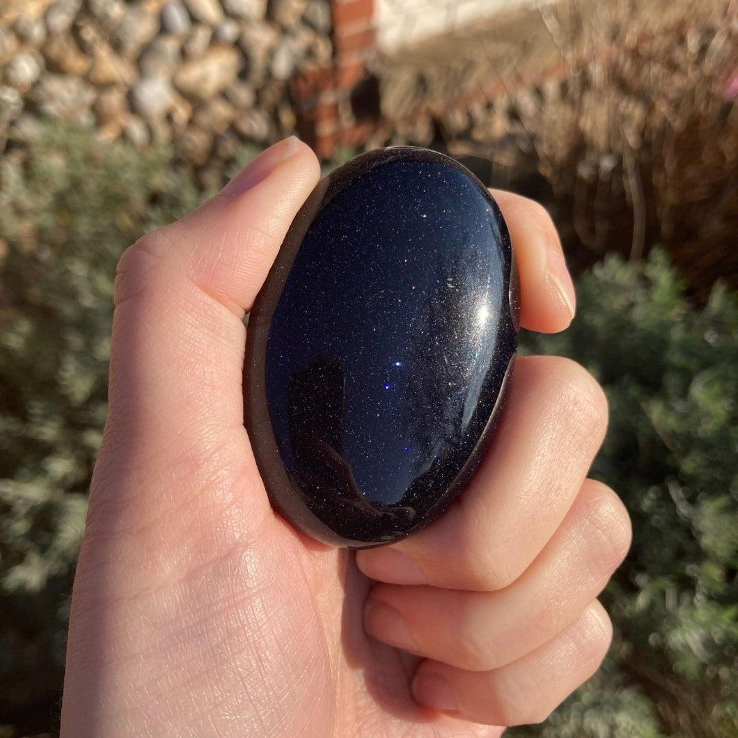 Blue Goldstone Palm Stone