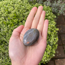 Load image into Gallery viewer, Orange &amp; Purple Labradorite Palm Stone
