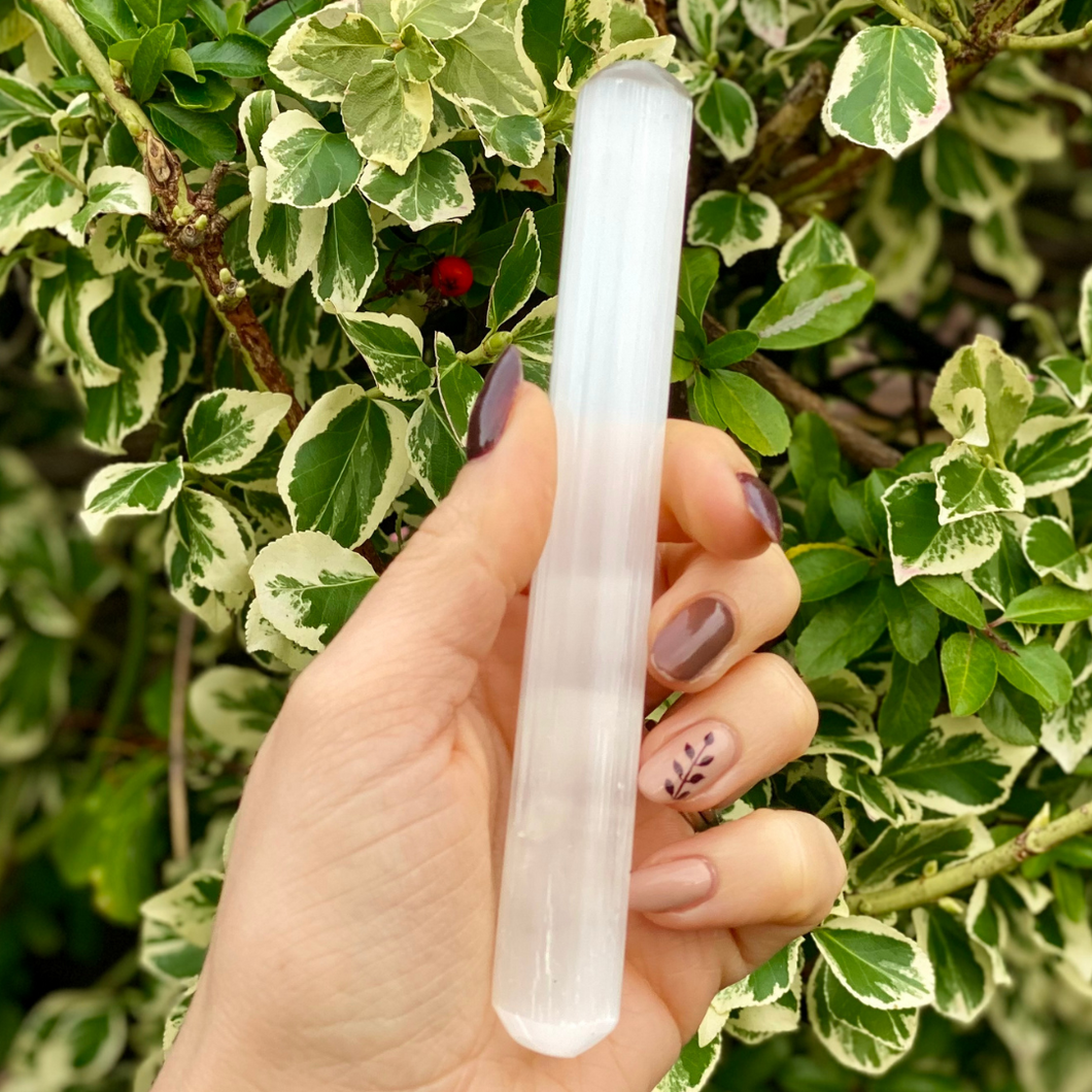 Selenite Harmoniser Wand