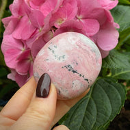 Rhodonite Palm Stone